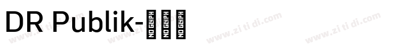 DR Publik字体转换